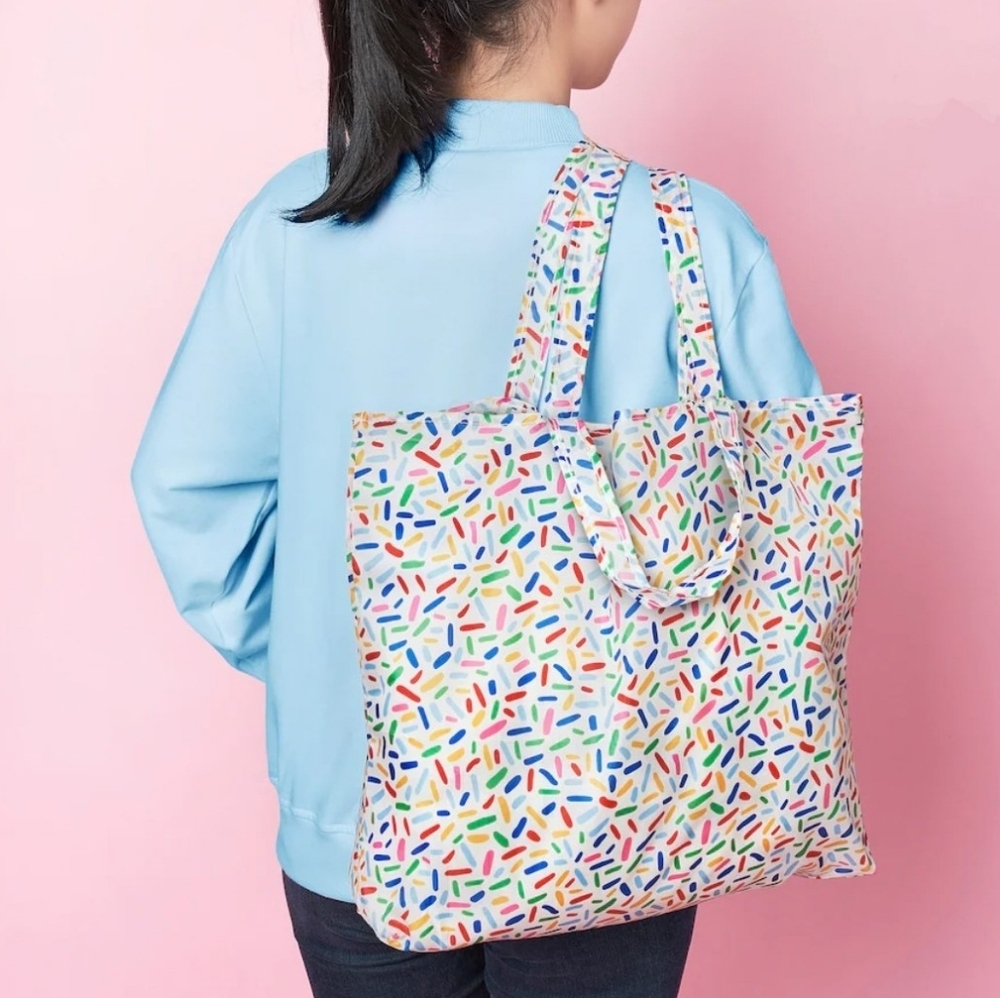 IKEA Foldable Colorful Patterned Tote Bag
